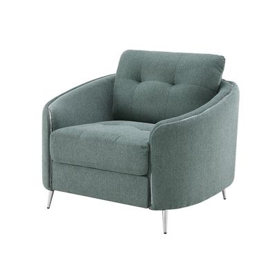 Kruzer 1-Seater Fabric Sofa - Green - With 2-Year Warranty